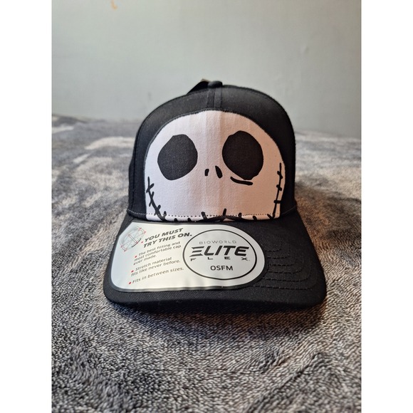 Disney The Nightmare Before Christmas SnapBack Hat  SKELLY One Size Adjustable - Picture 1 of 11
